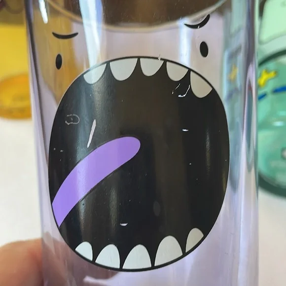 Cartoon Network Adventure time character faces Glassware set of 4 pint glasses - Picture 8 of 9